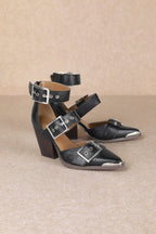 RIGHT ON POINT HEEL--BLACK