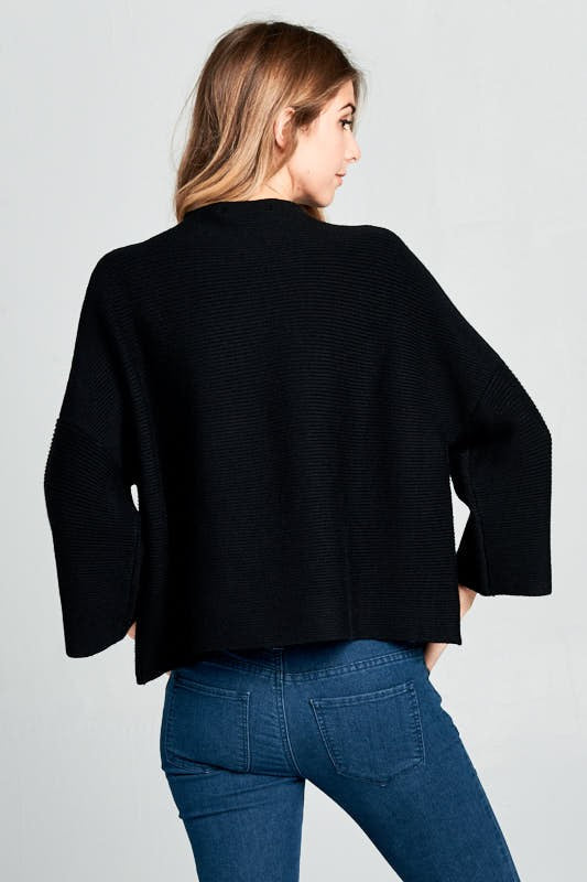 NOT YOUR CASUAL TOP--BLACK