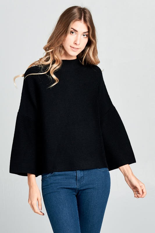 NOT YOUR CASUAL TOP--BLACK