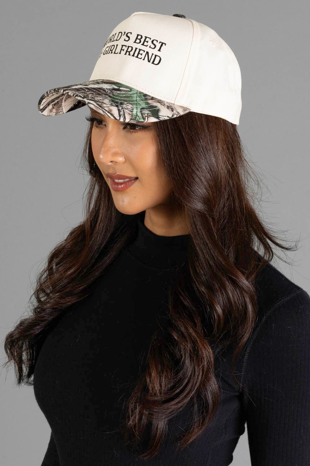 WORLD'S BEST EX-GIRLFRIEND TAN/CAMO TRUCKER HAT