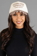 OTHERS WERE THINKING IT CHECKERED TRUCKET HAT