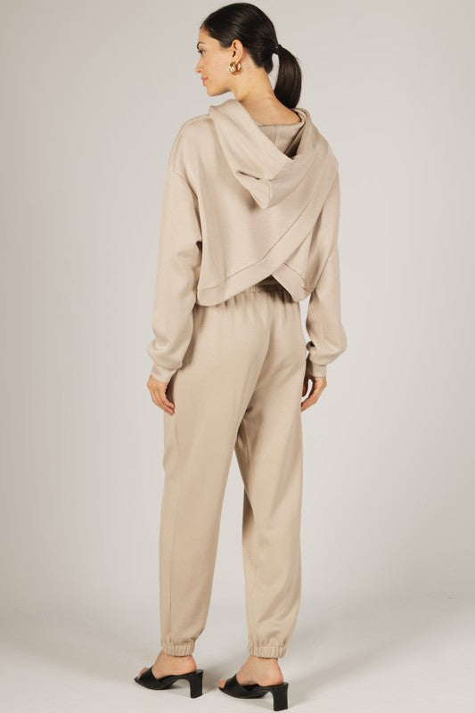 SCUBA MODAL JOGGERS--TAUPE