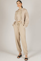 SCUBA MODAL JOGGERS--TAUPE