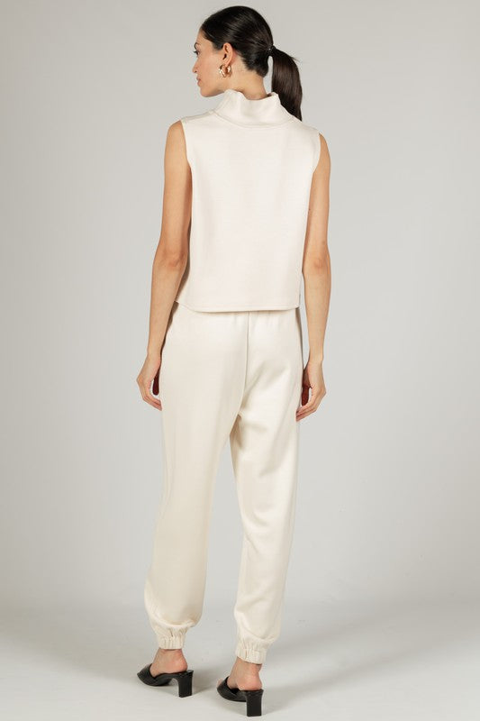 SCUBA MODAL JOGGERS--EGGSHELL