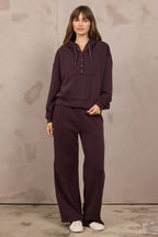 VINTAGE HAVANA MAROON LUXE CLOUD SNAP HOODIE