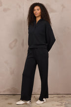 VINTAGE HAVANA BLACK LUXE CLOUD WIDE LEG PANT