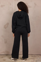 VINTAGE HAVANA BLACK LUXE SNAP HOODIE