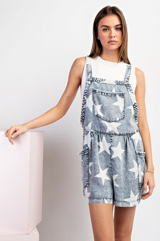 STARS FOREVER TENCEL ROMPER