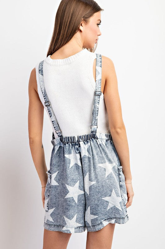 STARS FOREVER TENCEL ROMPER