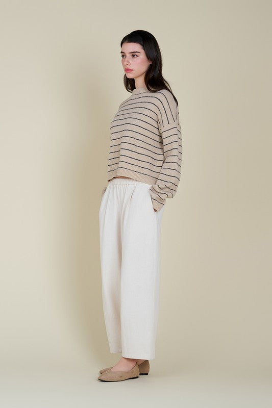 MIXED SIGNALS STRIPE SWEATER