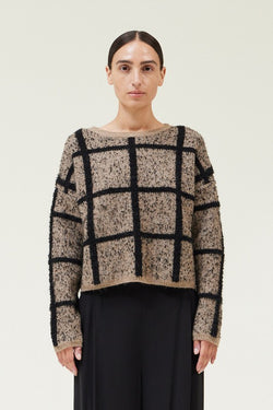 OFF THE GRID SWEATER--BLACK MIX