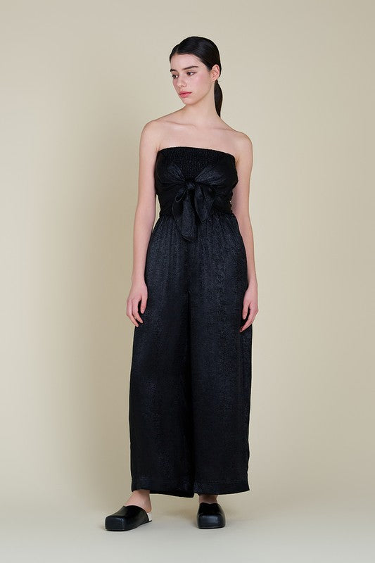 DIAMOND GIRL JUMPSUIT--BLACK