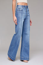 HIDDEN HAPPI PINTUCK FLARE JEANS