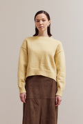 HONEY BUTTER SEAM NECK SWEATER