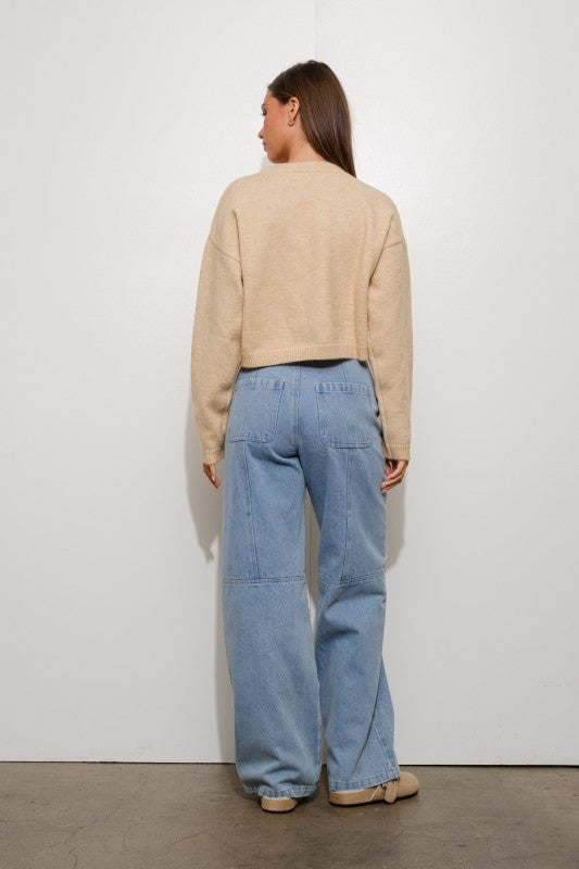 MARTINI SWEATER--MOCHA