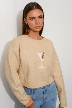 MARTINI SWEATER--MOCHA