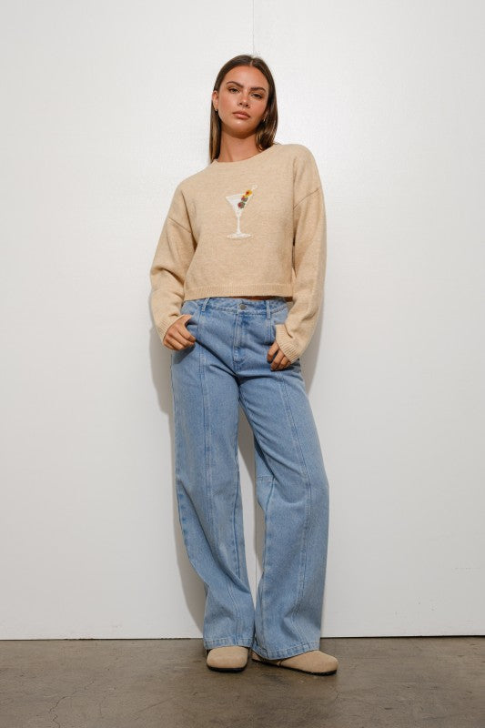 MARTINI SWEATER--MOCHA