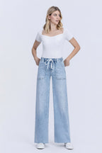 FLYING MONKEY HIGH RISE DRAWSTRING WIDE LEG