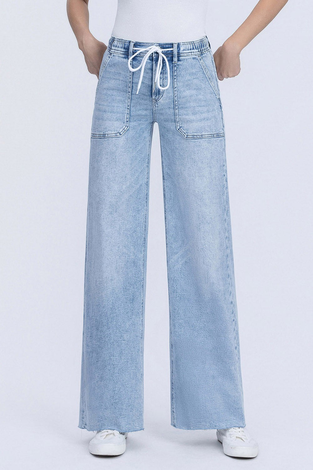 FLYING MONKEY HIGH RISE DRAWSTRING WIDE LEG