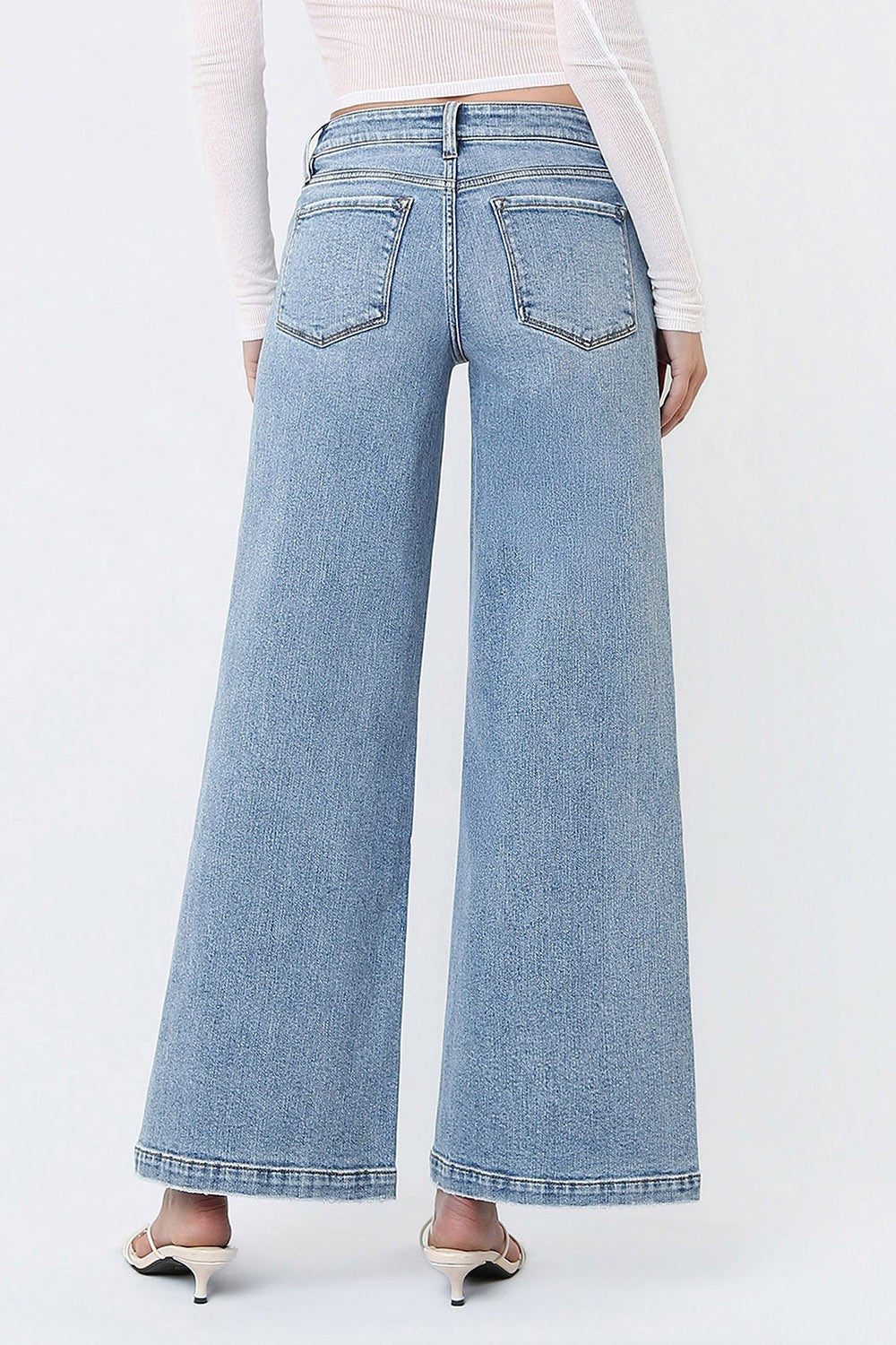 VERVET BREAKTHROUGH MID RISE WIDE LEG WITH SLITS