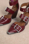 RIGHT ON POINT HEEL--MAROON