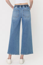 VERVET HIGH RISE DRAWSTRING WIDE LEG