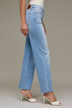 HIDDEN MID RISE CLASSIC STRAIGHT STRETCH--MEDIUM LIGHT