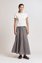 ESSENTIAL ROUND NECK TEE--OFF WHITE