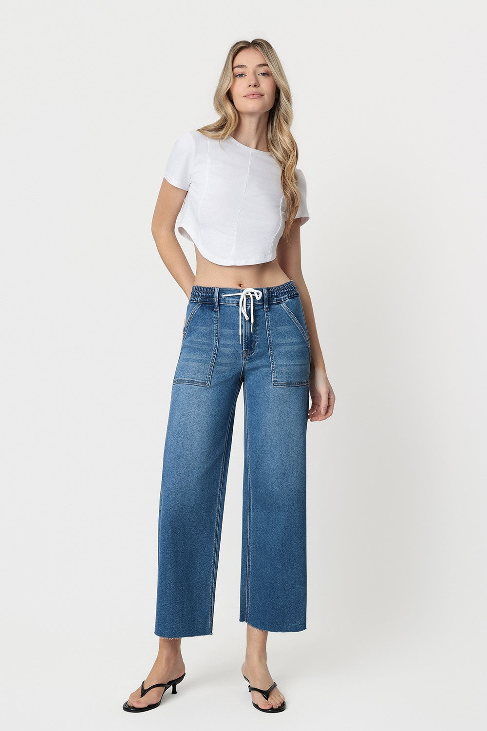 VERVET HIGH RISE SUPER SOFT BAGGY WIDE JEANS