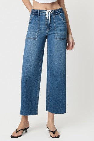 VERVET HIGH RISE SUPER SOFT BAGGY WIDE JEANS