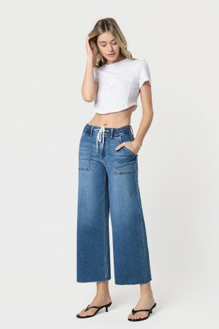 VERVET HIGH RISE SUPER SOFT BAGGY WIDE JEANS