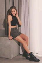 HIDDEN CHEETAH MICRO MINI SKIRT