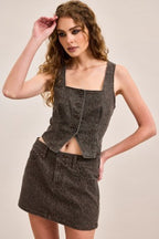 HIDDEN CHEETAH MICRO MINI SKIRT