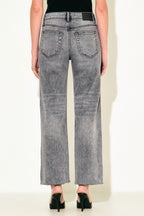 ELLA HIGH RISE STRAIGHT JEAN--GREY