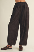 ESPRESSO PEGGED LOOSE PANT