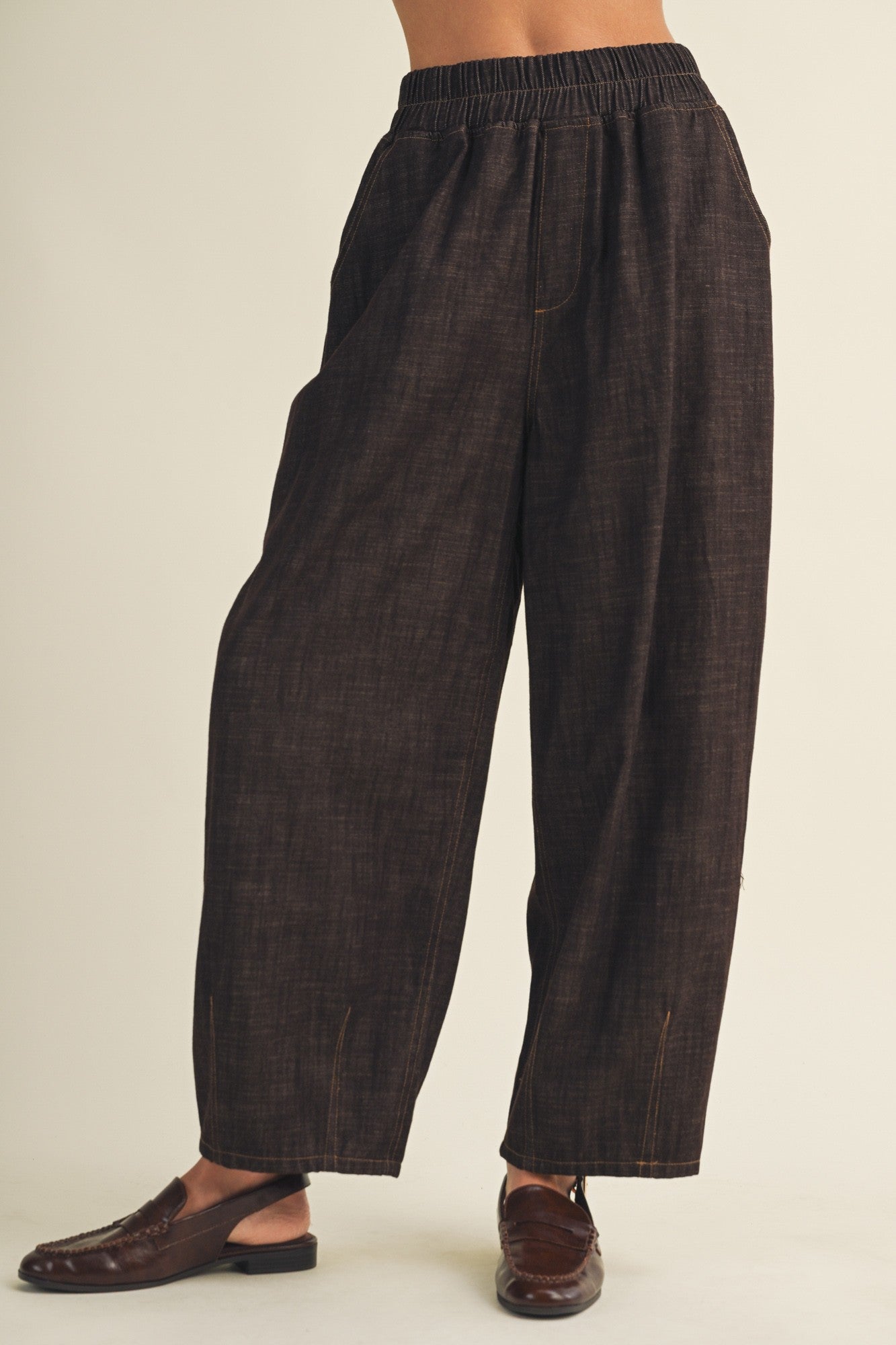 ESPRESSO PEGGED LOOSE PANT