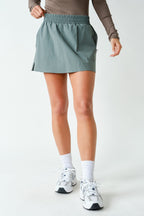 SCULPT A-LINE ACTIVE SKORT--EUCALYPTUS
