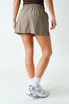 SCULPT A-LINE ACTIVE SKORT--TRUFFLE