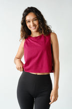 PIMA COTTON SIDE KNOT TANK--BRAMBLEBERRY
