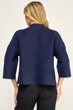 NOT YOUR CASUAL TOP--NAVY