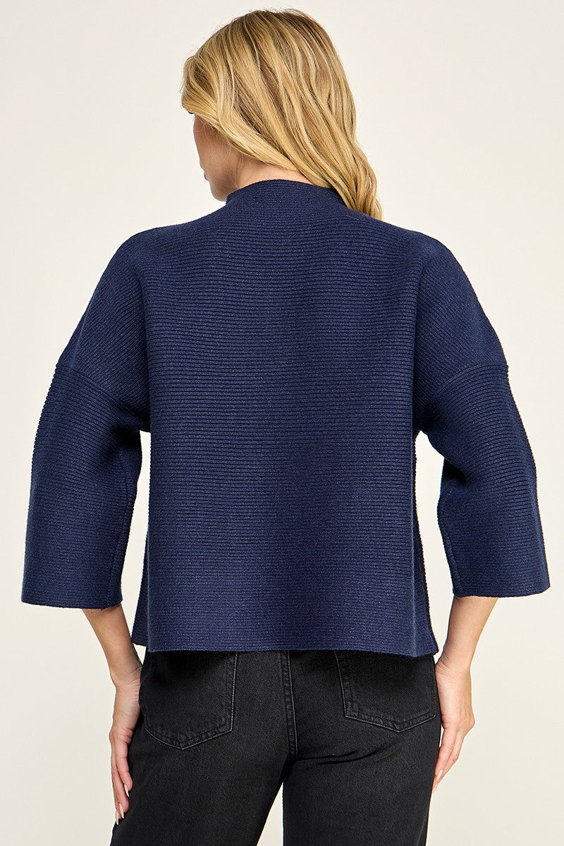 NOT YOUR CASUAL TOP--NAVY