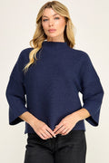 NOT YOUR CASUAL TOP--NAVY