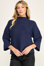 NOT YOUR CASUAL TOP--NAVY