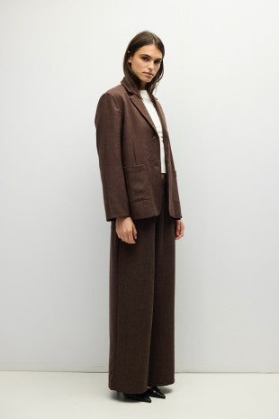 THE CASSIDY BLAZER--BROWN