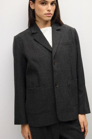 THE CASSIDY BLAZER--CHARCOAL