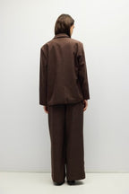 THE CASSIDY BLAZER--BROWN