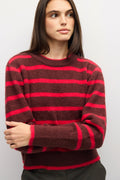 THE MCKENZIE SWEATER--BROWN/RED