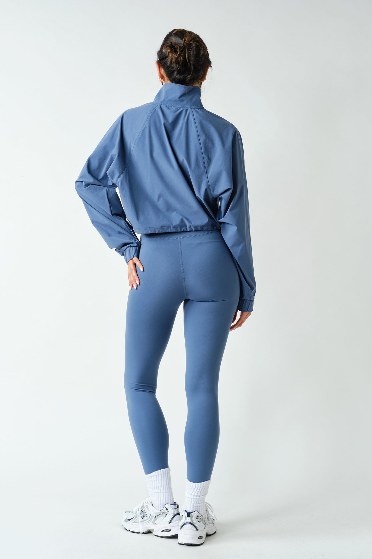 SCULPT HALF ZIP ACTIVE PULLOVER--OCEAN