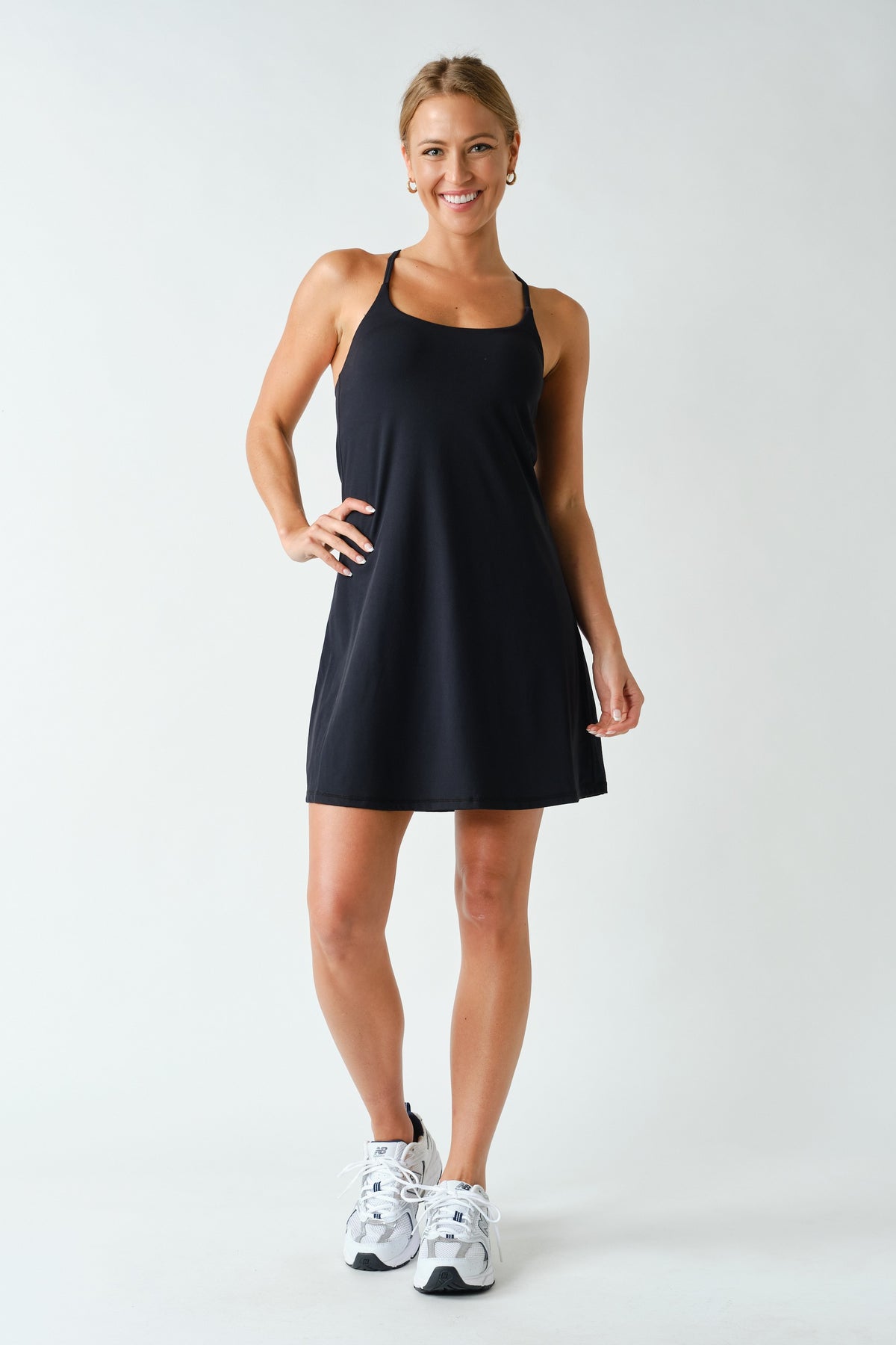 RELUXE ACTIVE DRESS--BLACK