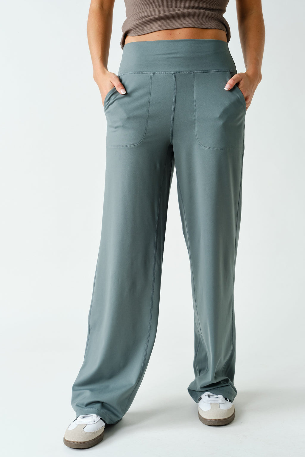 VENICE FLOW ACTIVE PANT--EUCALYPTUS